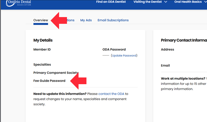 member profile example